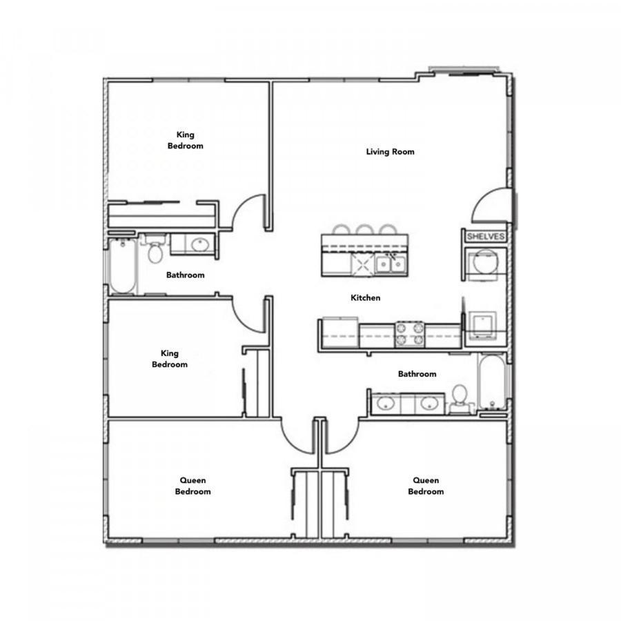Stylish 4Br With Smart Tv And Free Garage Parking Apartamento Austin Exterior foto